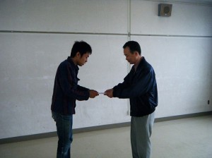 援金を受け取る支援学生