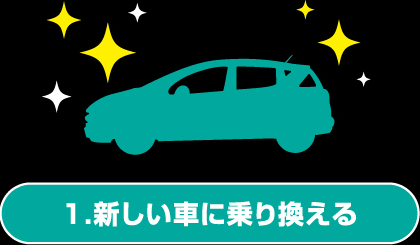 新しい車に乗り換える