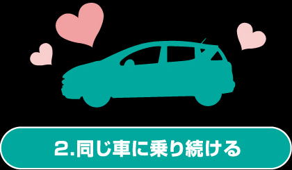 同じ車に乗り続ける